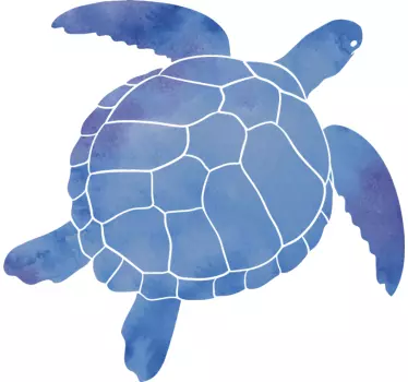 Moderne en kleurrijke schildpad dieren sticker - TenStickers