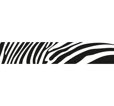 Fiets stickers Imitatie van zebrahuid - TenStickers