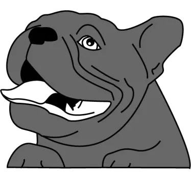 Autostickers Schattige hond - TenStickers