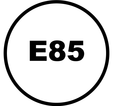 Decoratie sticker auto benzine E85 - TenStickers