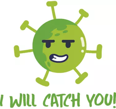 Autosticker ik zal je vangen - TenStickers
