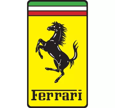 Autosticker met Ferrari logo - TenStickers