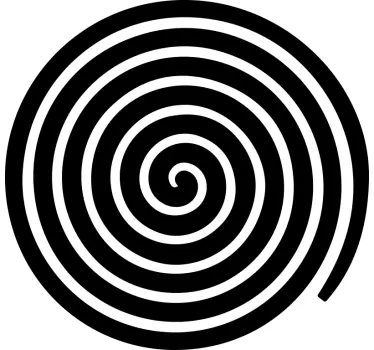Sticker geometrische vormen spiral element compositie - TenStickers