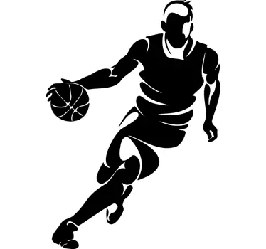 Muursticker Professionele basketbalspeler - TenStickers