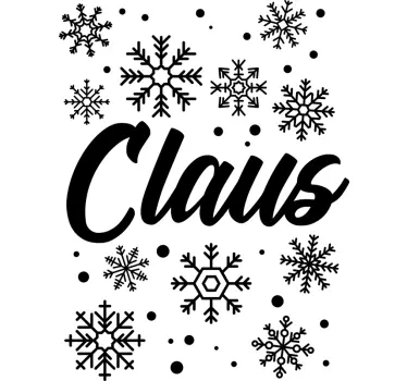 Feestelijk winterontwerp kerst sticker - TenStickers