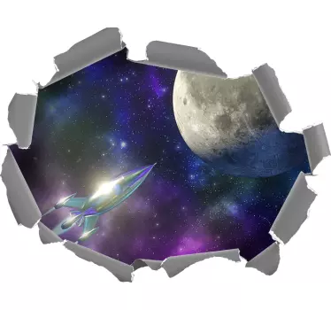 Muurstickers visuele effecten Optisch effect sterrennacht - TenStickers