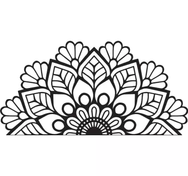 Mandala hoodeinde muursticker - TenStickers