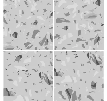 Tegelstickers keuken abstract grijs - TenStickers