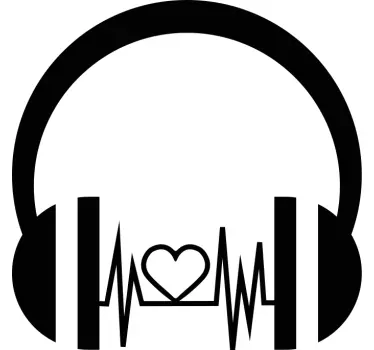 Muursticker DJ Koptelefoon - TenStickers