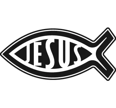 Autosticker Jesus symbool - TenStickers