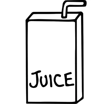 Sticker voor Mac Apple Juice - TenStickers