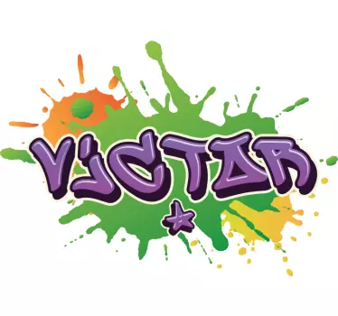 Urban muurstickers Graffiti naam swirl - TenStickers