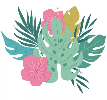 Autostickers Hawaiiaanse bloem - TenStickers
