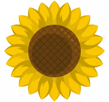 Autosticker zonnebloem - TenStickers