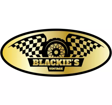 Stickers motor Blackie's vintage ontwerp - TenStickers