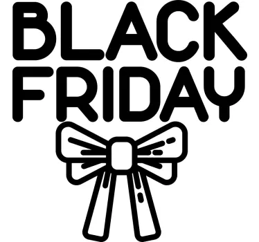 Verkoopbevorderingsboog black friday sticker - TenStickers