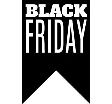 Gedurfde aankondiging van de verkoop black friday sticker - TenStickers