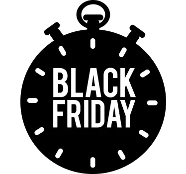 Etalage sticker countdown black friday - TenStickers