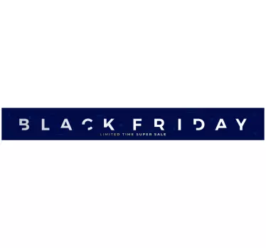 Promotionele verkoopbanner black friday sticker - TenStickers