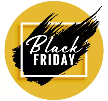 Gewaagde zwarte vrijdag black friday sticker - TenStickers
