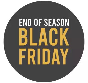 Einde seizoensuitverkoop black friday sticker - TenStickers