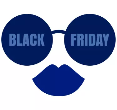 Stijlvolle retailpromotie black friday sticker - TenStickers