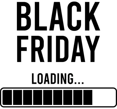 Promotionele uitverkoop laden black friday sticker - TenStickers