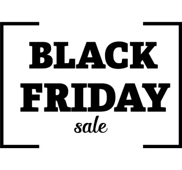 Korting sticker black sale special - TenStickers