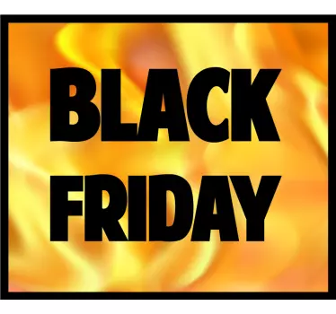 Vlammend promotiebord korting sticker - TenStickers
