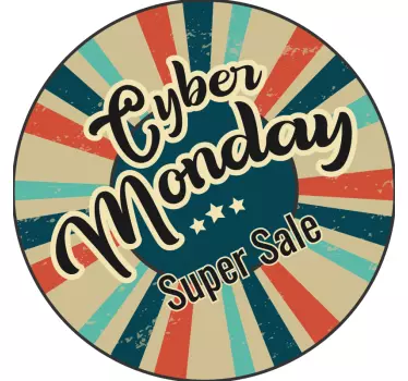 Cyberverkoopbord korting sticker - TenStickers