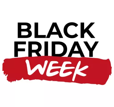 Etalage sticker actieweek promotie - TenStickers