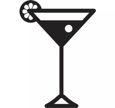 Sticker drankje cocktail - TenStickers