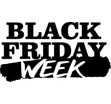 Etalage sticker black friday weekend - TenStickers