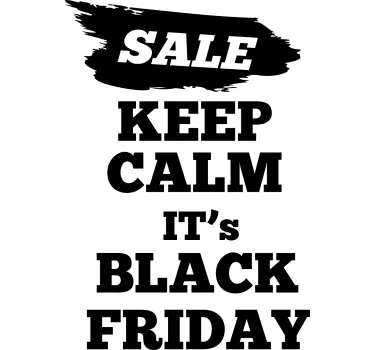 Promotionele verkoopvlag black friday sticker - TenStickers