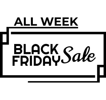 Korting sticker weekaanbieding - TenStickers