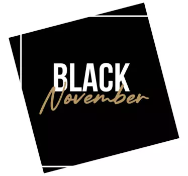 Korting sticker bold november bord - TenStickers