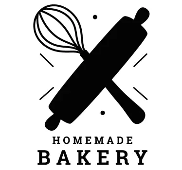 Keuken stickers Zelfgemaakte bakkerij monocolor - TenStickers