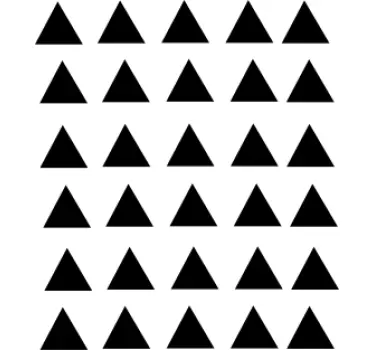 Driehoekig muurpatroon sticker geometrische vormen - TenStickers