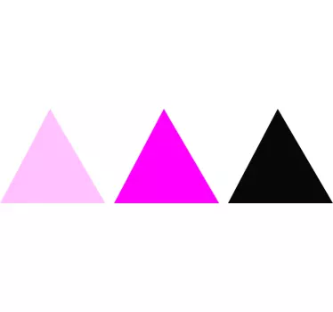 Sticker geometrische vormen vrolijke driehoekige schikking - TenStickers