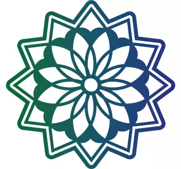 Ingewikkeld geometrisch patroon sticker geometrische vormen - TenStickers