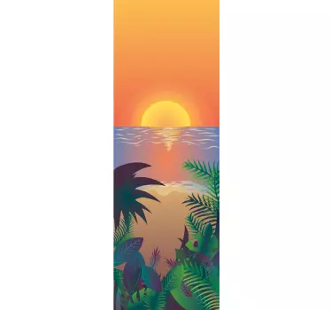 Koelkast stickers Retro strand  - TenStickers