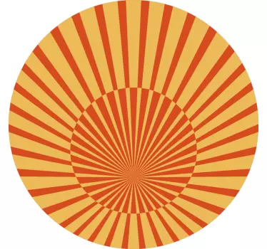 Sticker geometrische vormen luminous zonnestraal motief - TenStickers
