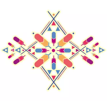 Sticker geometrische vormen levendige componenten - TenStickers