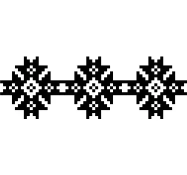 Symmetrisch sneeuwvlokpatroon sticker geometrische vormen - TenStickers