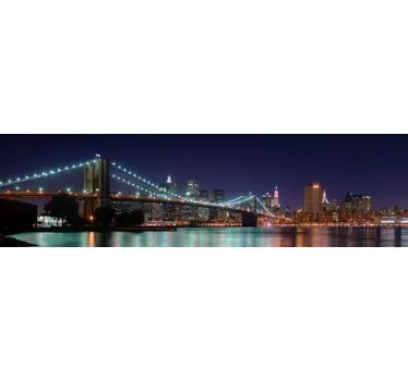 Sticker fotobehang Brooklyn Bridge - TenStickers