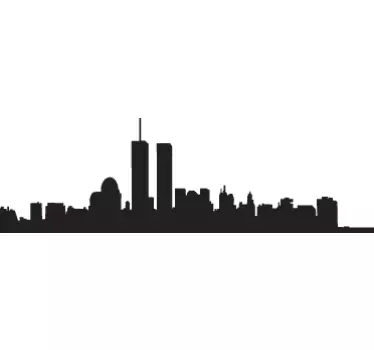 Sticker skyline Manhattan New York - TenStickers