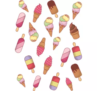 Stickers Ijs lolly confetti - TenStickers