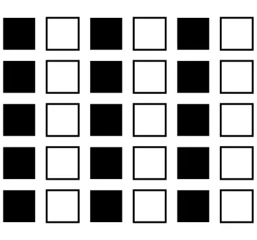 Sticker geometrische vormen vierkante patronen - TenStickers