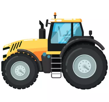 Stickers speelgoed Gele tractor - TenStickers
