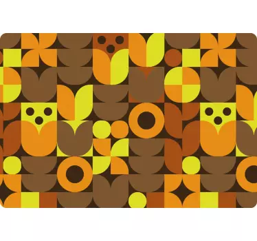 Stickers voor laptop Abstracte jaren 70 - TenStickers